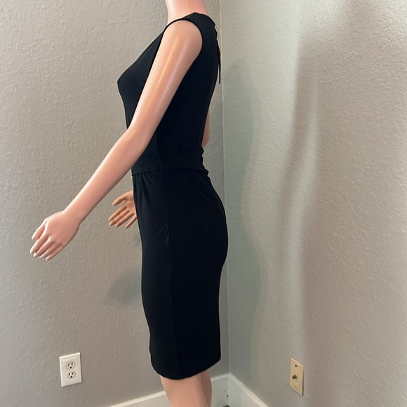 Catherine Malandrino Womens Black Ruched Sheath Wear to Work Dress SMALL NWT #45 - Picture 5 of 13